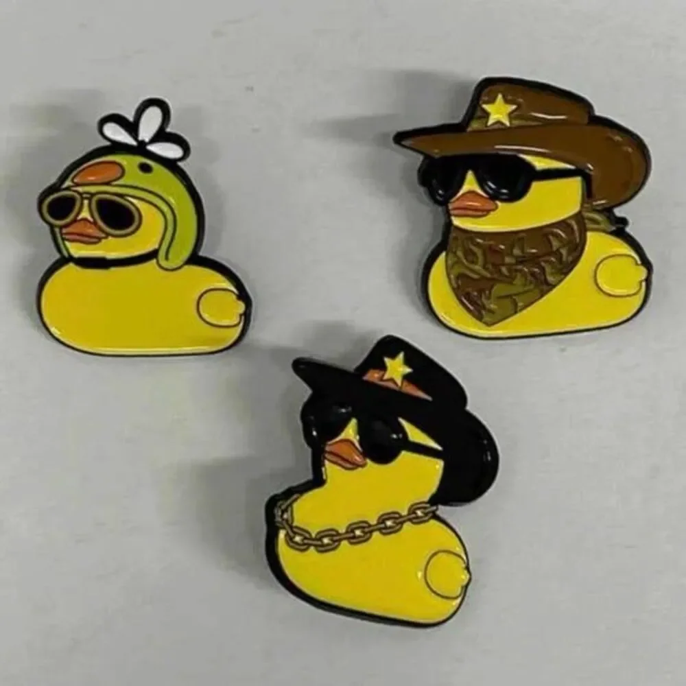 Rubber Duckie Cowboy Sheriff Enamel Pin
